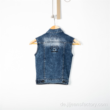 Custom Fashion Denim Vest Jacke